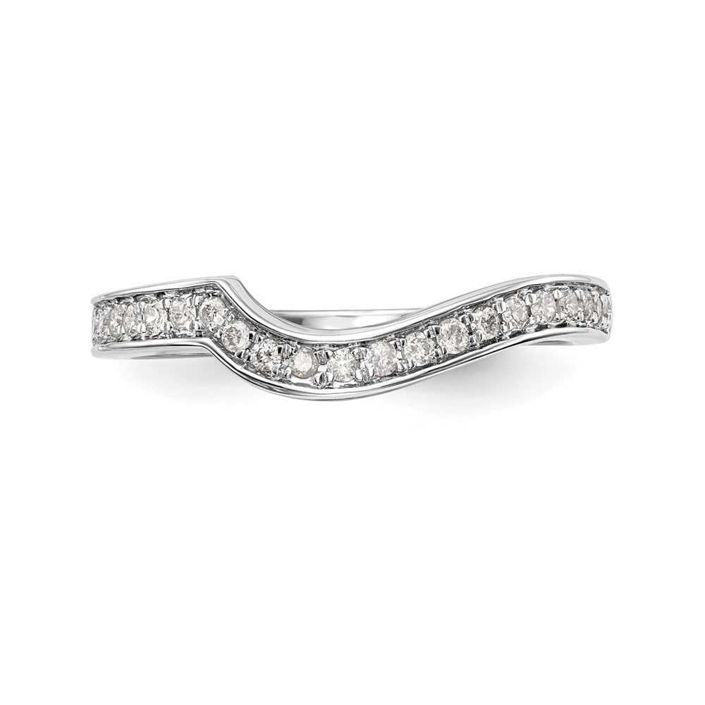 14k White Gold 1/5 carat Lab Grown Diamond VS/SI Complete Wedding Band