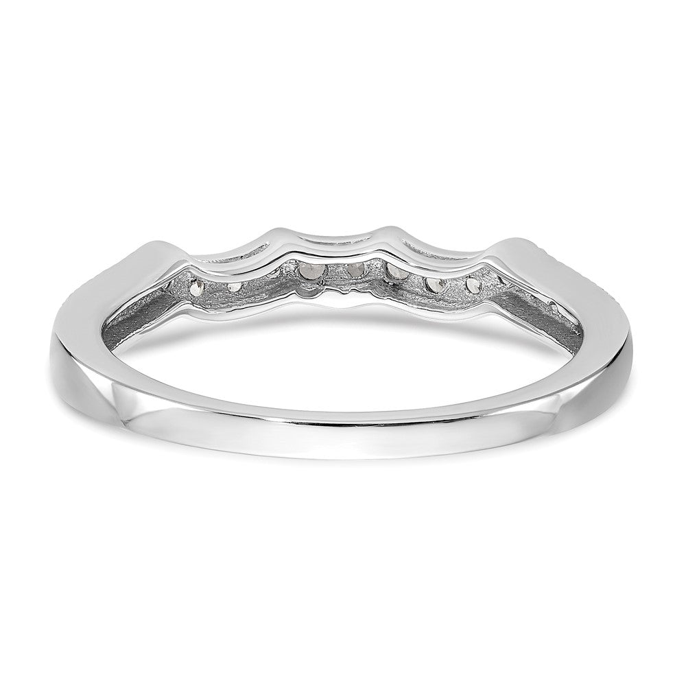 True Origin 14K White 1/4 carat Lab Grown Diamond VS+ F+ Complete Wedding Band