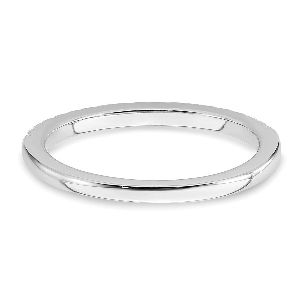 14K White Gold Lab Grown Diamond VS/SI+ G+ Wedding Band