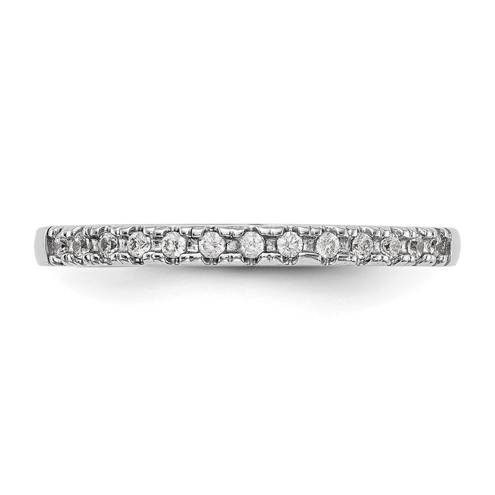 14K White Gold Lab Grown Diamond VS/SI+ G+ Wedding Band