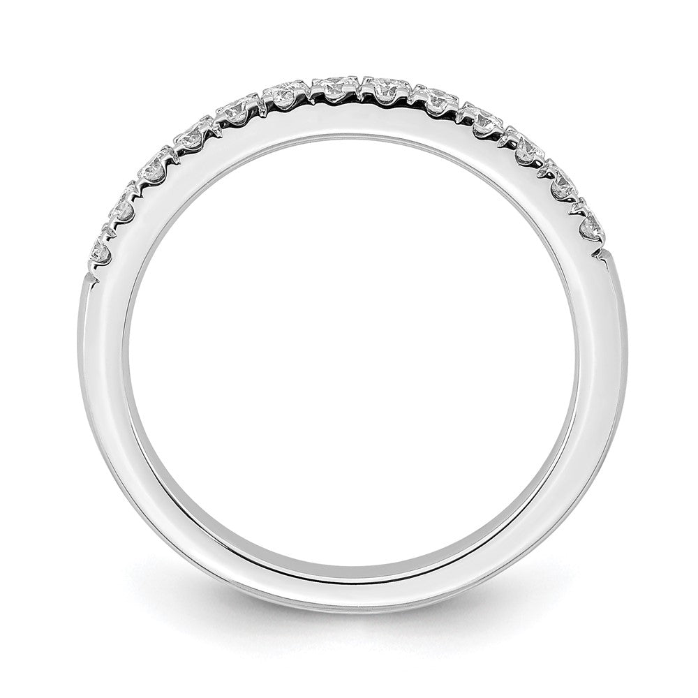 True Origin 14K White Gold 1/3 carat Lab Grown Diamond VS+ F+ Complete Wedding Band
