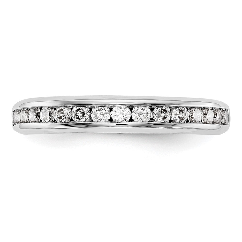 14K White Gold Lab Grown Diamond VS/SI+ G+ Wedding Band