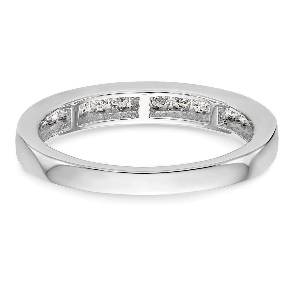 14k White Gold 1/2 carat Lab Grown Diamond VS/SI+ G+ Complete Wedding Band