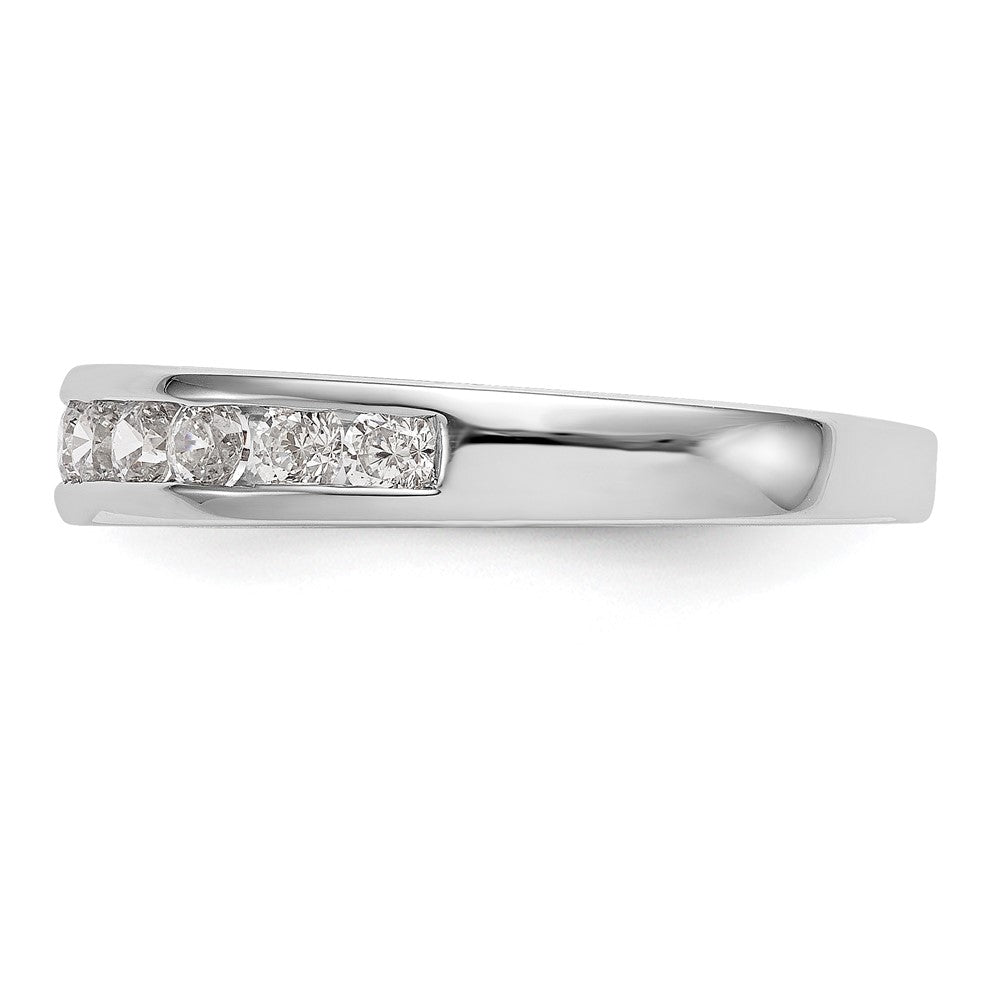 14k White Gold 3/4 carat Lab Grown Diamond VS/SI+ G+ Complete Wedding Band