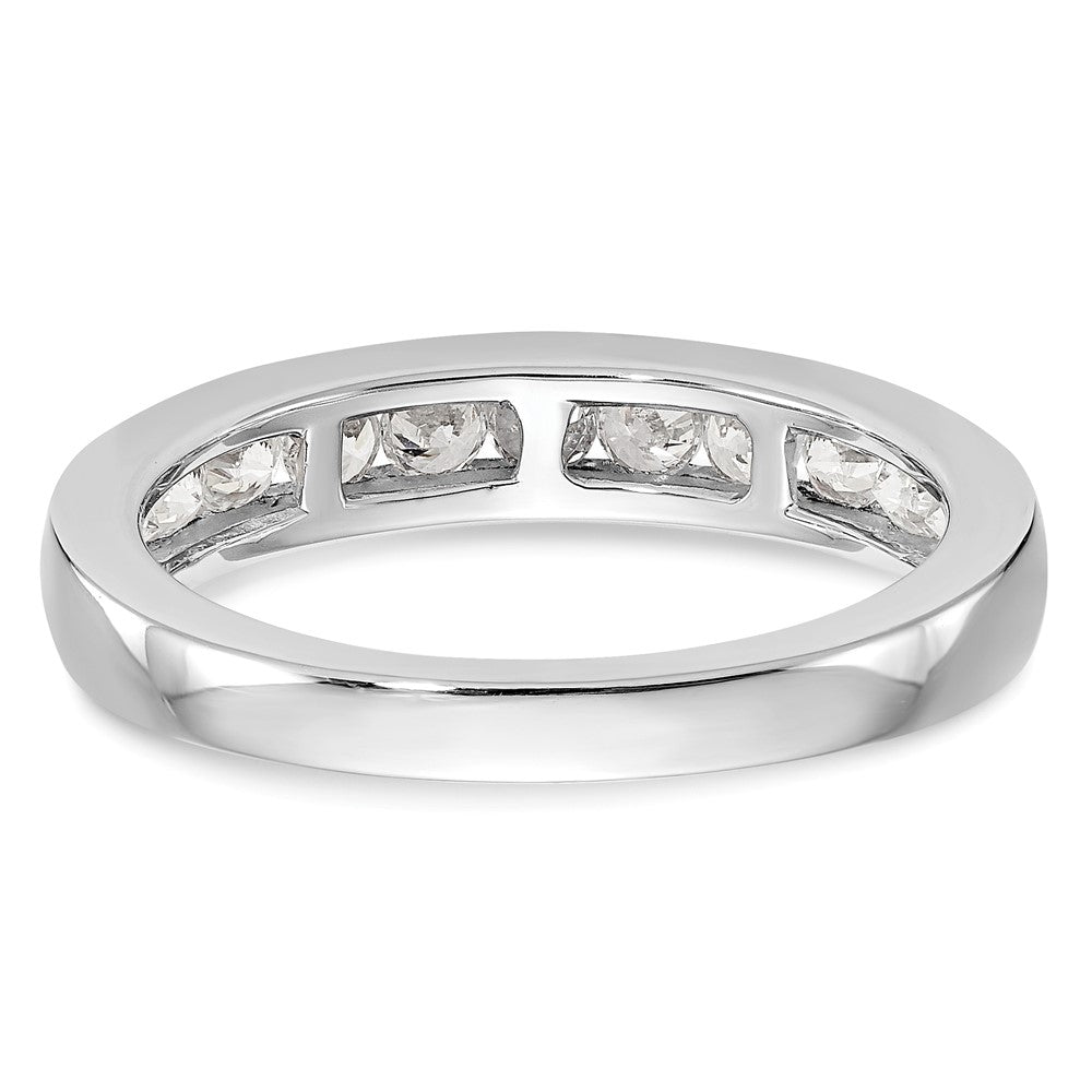 14k White Gold 3/4 carat Lab Grown Diamond VS/SI+ G+ Complete Wedding Band