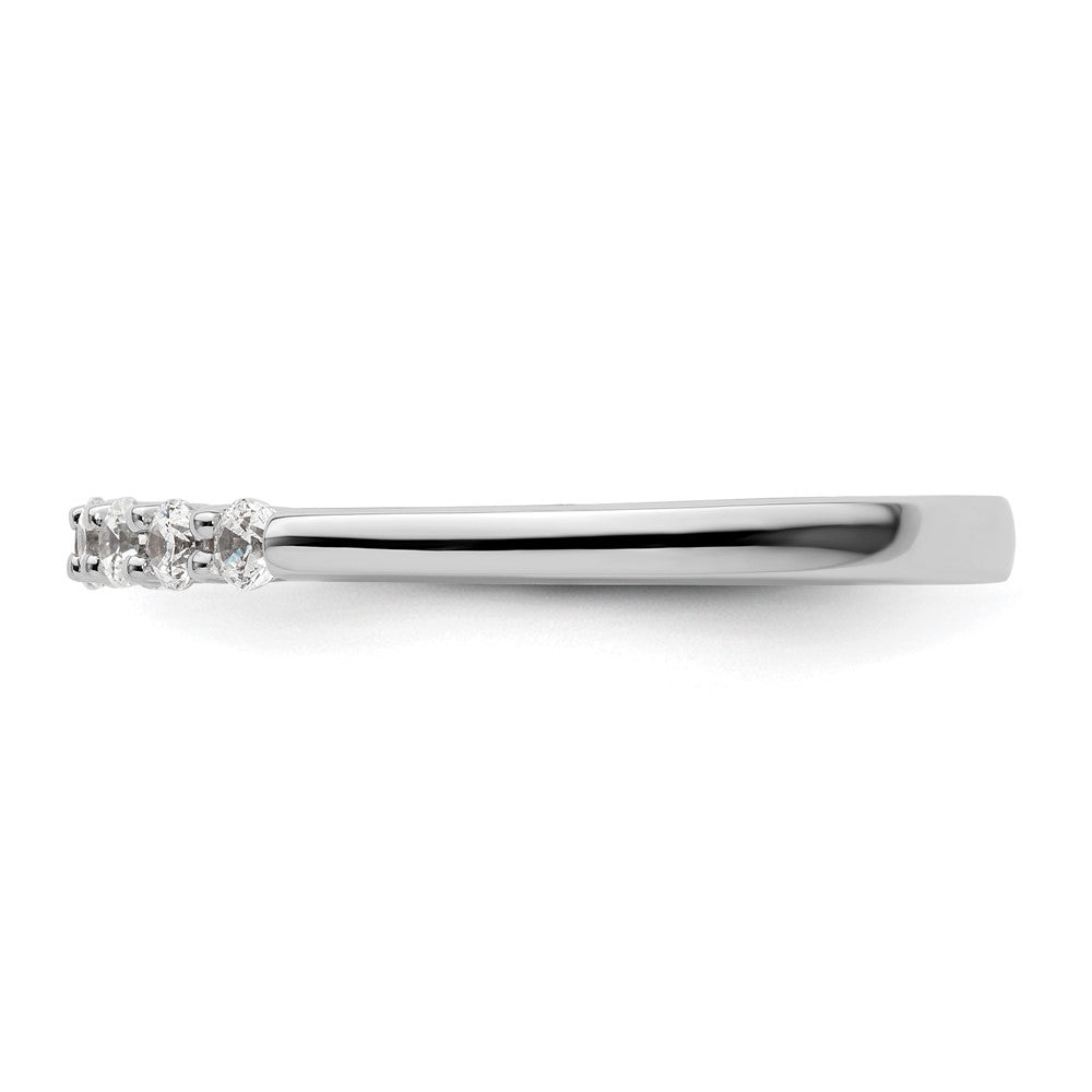 14K White Gold Lab Grown Diamond VS/SI+ G+ Wedding Band