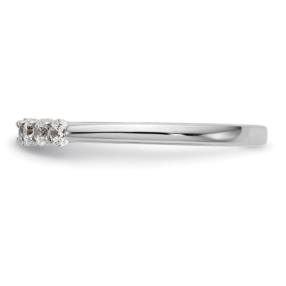 14K White Gold Lab Grown Diamond VS/SI+ G+ Wedding Band