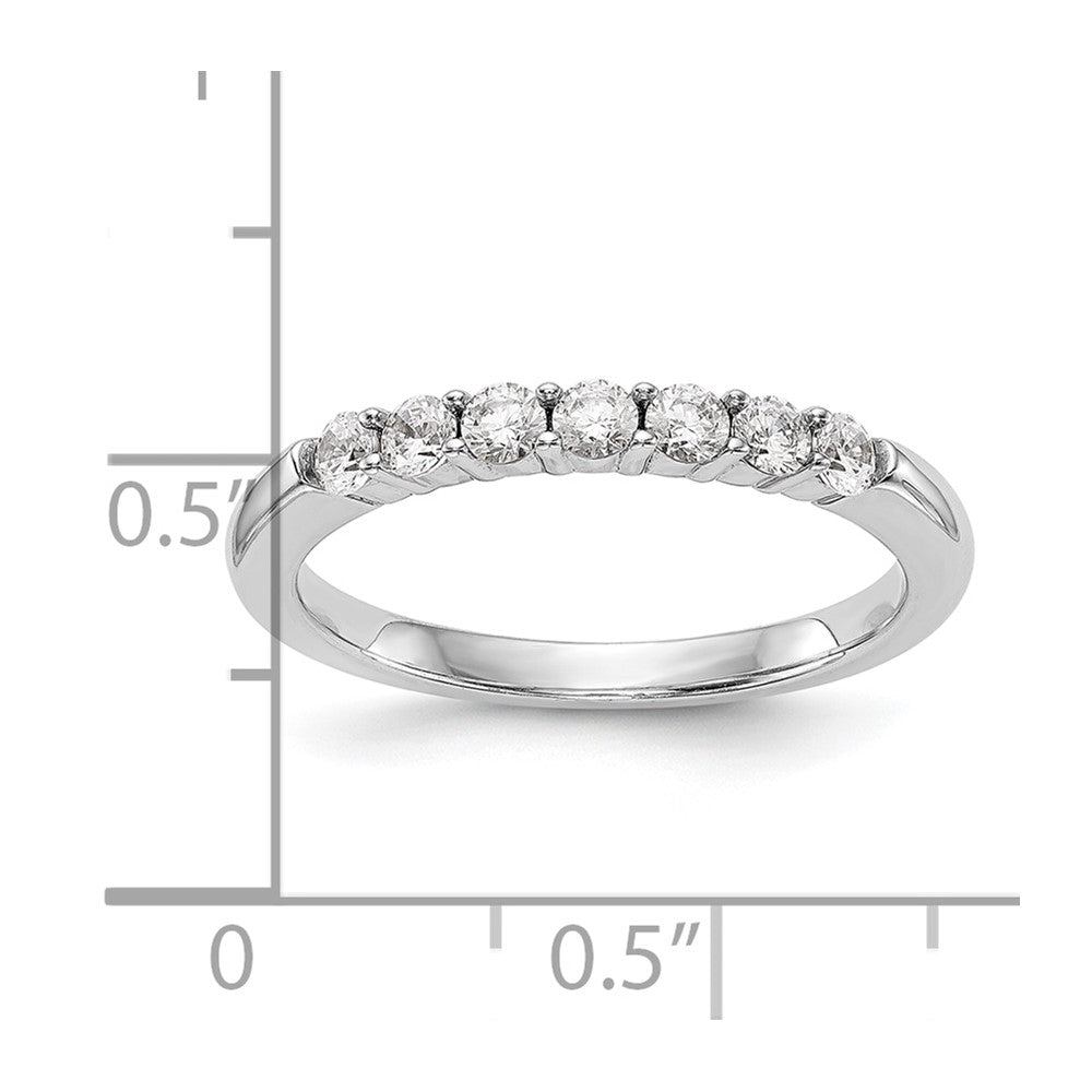 14K White Gold Lab Grown Diamond VS/SI+ G+ Wedding Band