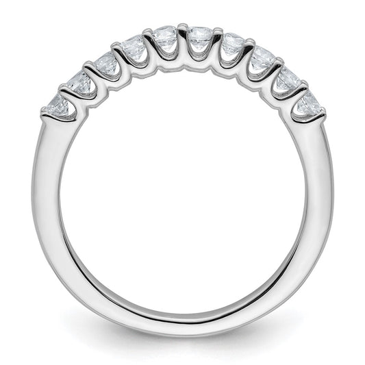14k White Gold 1/2 carat Lab Grown Diamond VS/SI+ G+ Complete Wedding Band