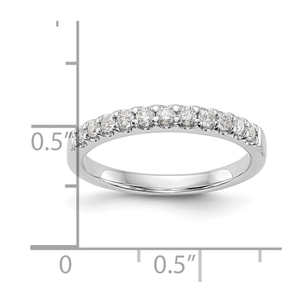 14k White Gold 1/3 carat Diamond Complete Wedding Band