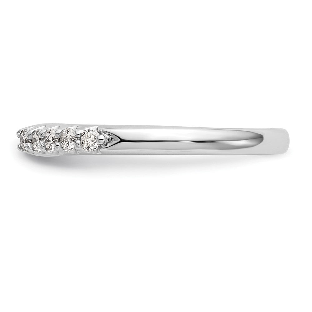 14K White Gold Peg Set 1/4 carat Diamond Semi-mount Engagement Ring