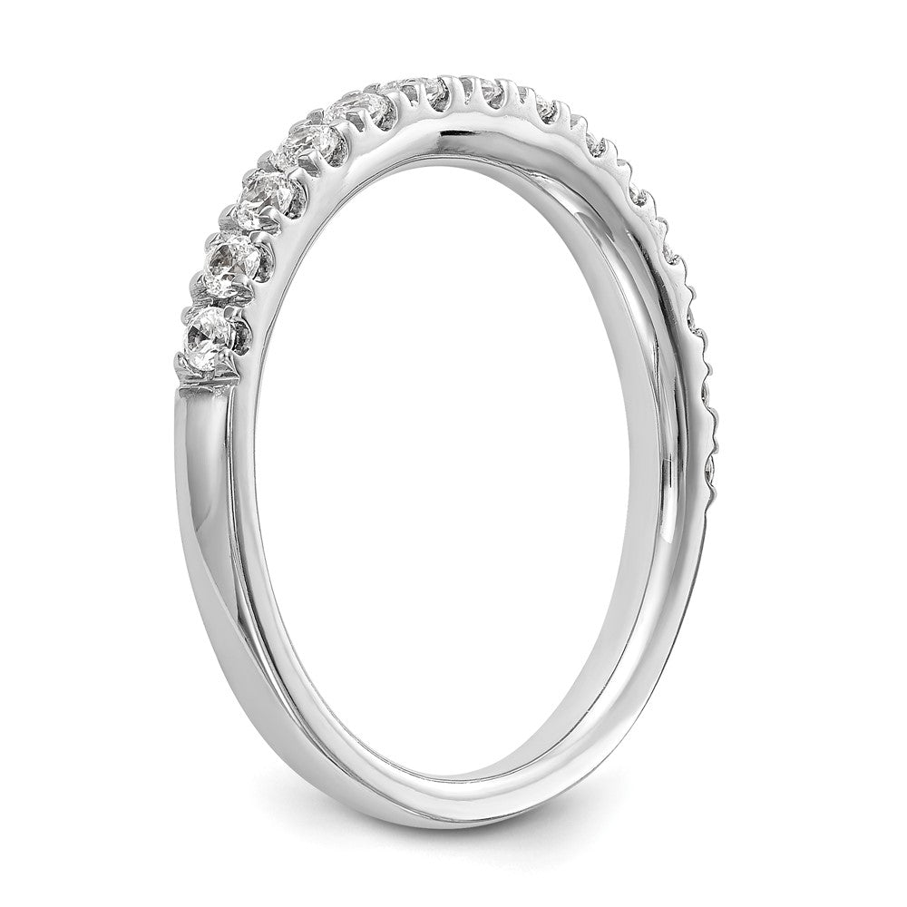 True Origin 14K White Gold 3/8 carat Lab Grown Diamond VS+ F+ Complete Wedding Band