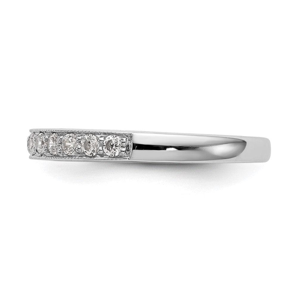 14k White Gold 1/3 carat Diamond Complete Wedding Band