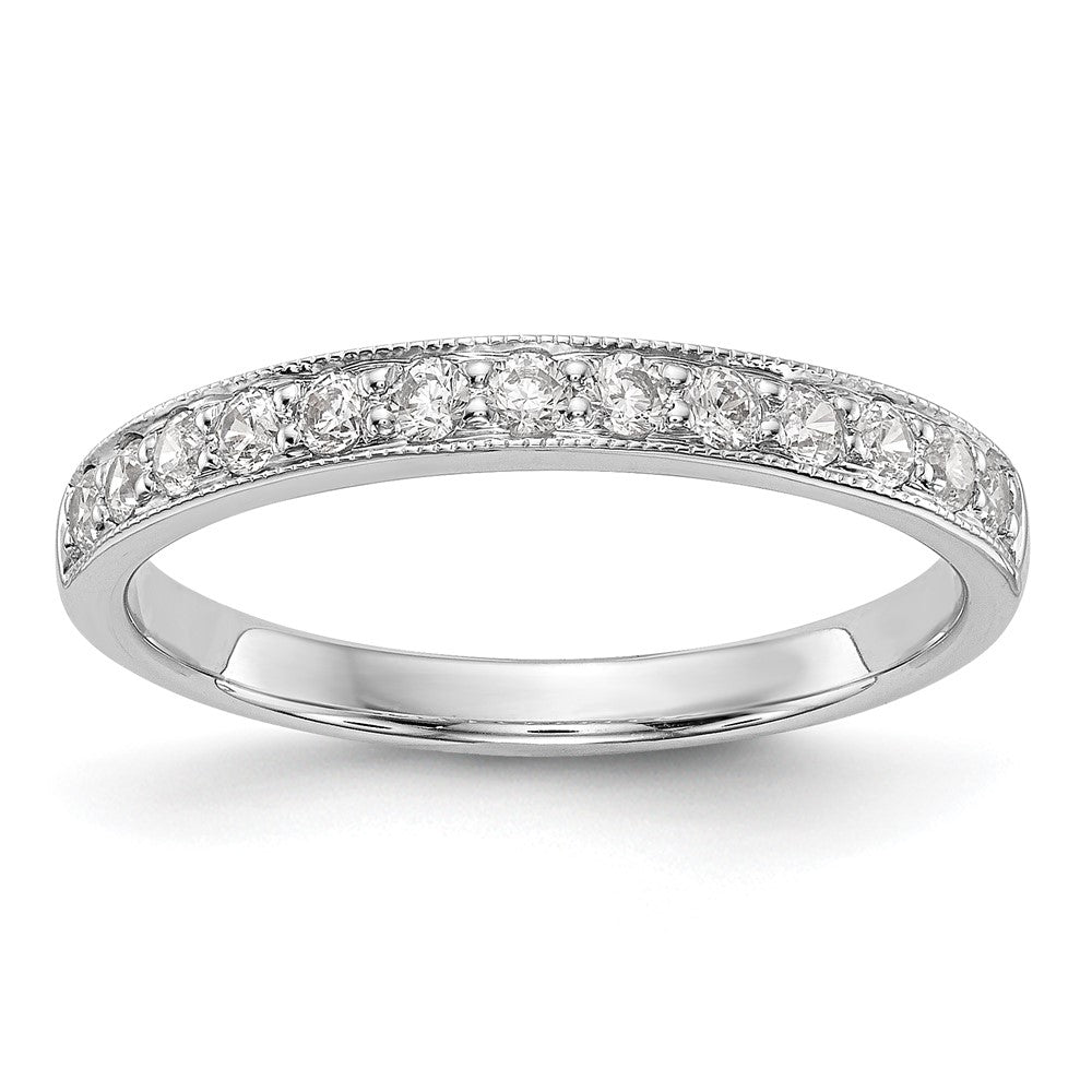 14k White Gold 1/3 carat Diamond Complete Wedding Band