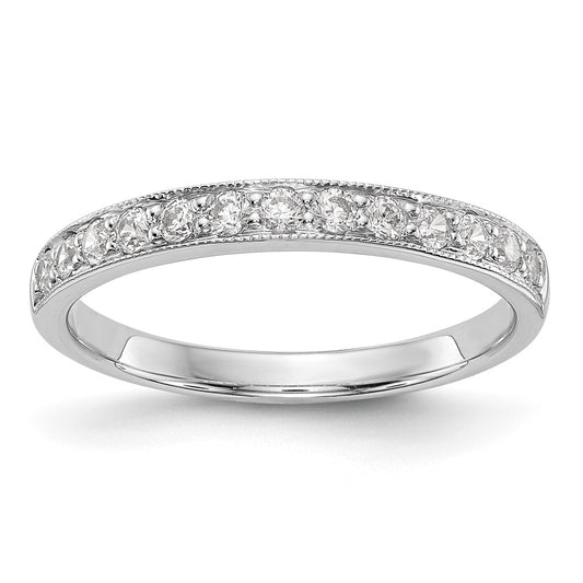 14k White Gold 1/3 carat Diamond Complete Wedding Band