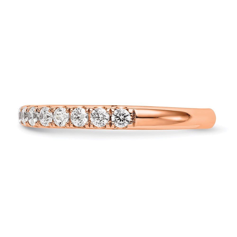 True Origin 14K Rose Gold 1/2 carat Lab Grown Diamond VS+ F+ Complete Wedding Band