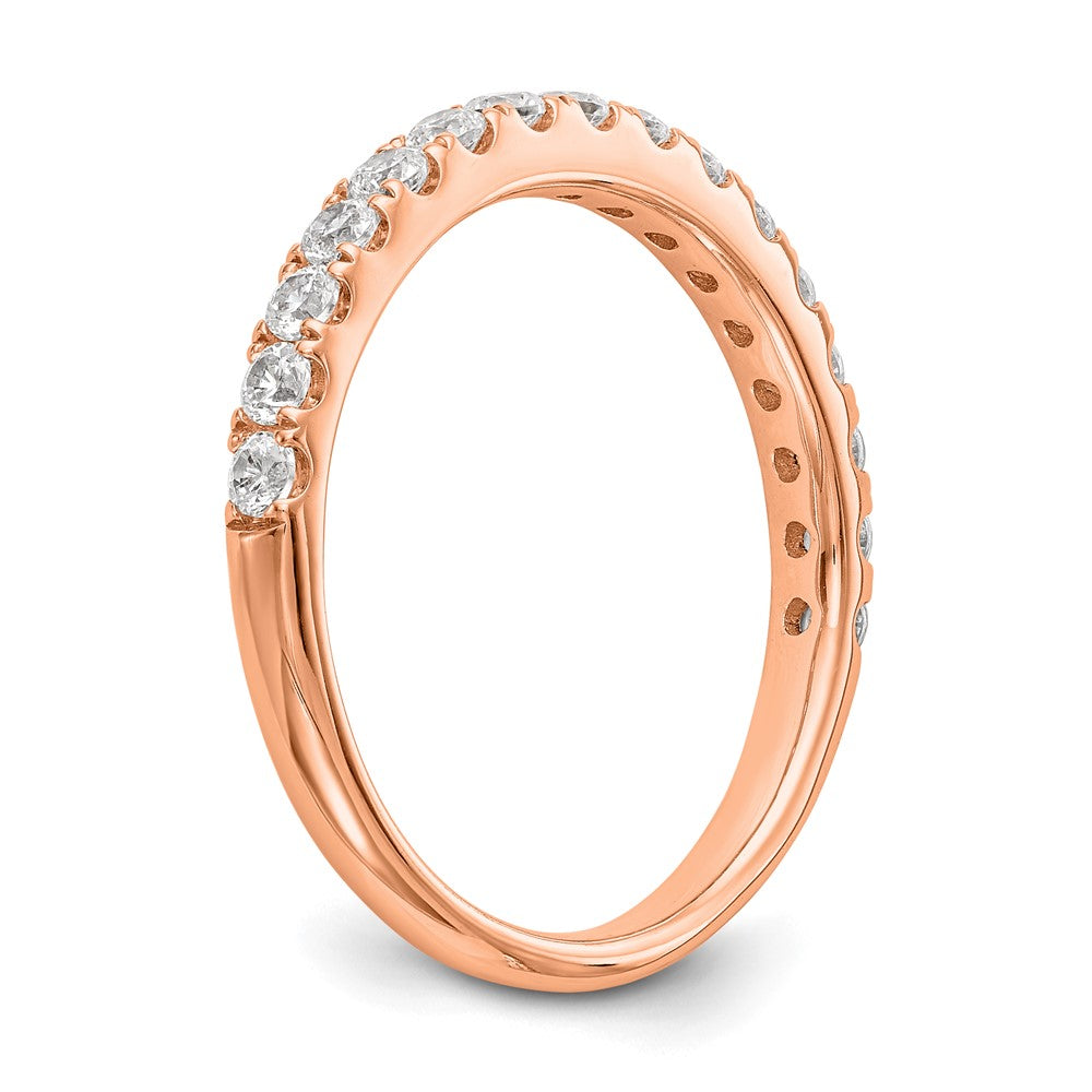 True Origin 14K Rose Gold 1/2 carat Lab Grown Diamond VS+ F+ Complete Wedding Band