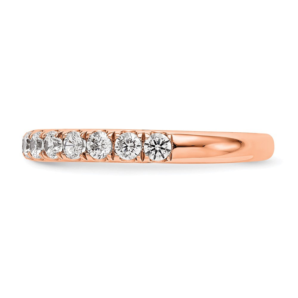 True Origin 14K Rose Gold 3/4 carat Lab Grown Diamond VS+ F+ Complete Wedding Band