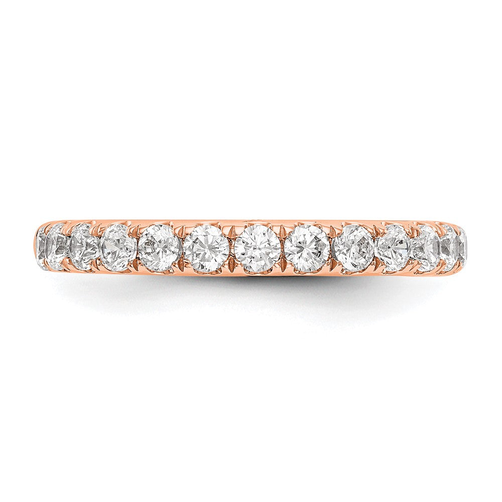 True Origin 14K Rose Gold 3/4 carat Lab Grown Diamond VS+ F+ Complete Wedding Band