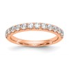 True Origin 14K Rose Gold 3/4 carat Lab Grown Diamond VS+ F+ Complete Wedding Band