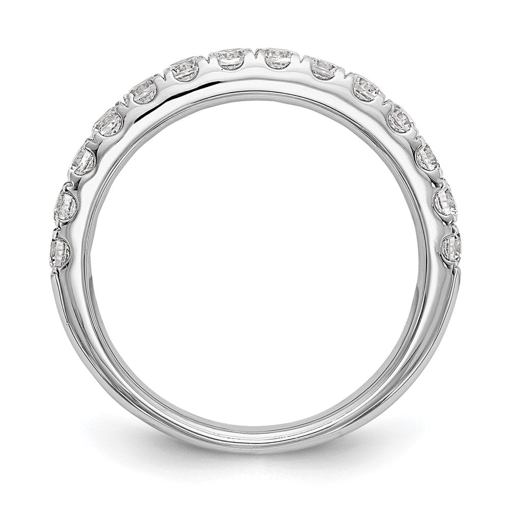 True Origin 14K White Gold 3/4 carat Lab Grown Diamond VS+ F+ Complete Wedding Band