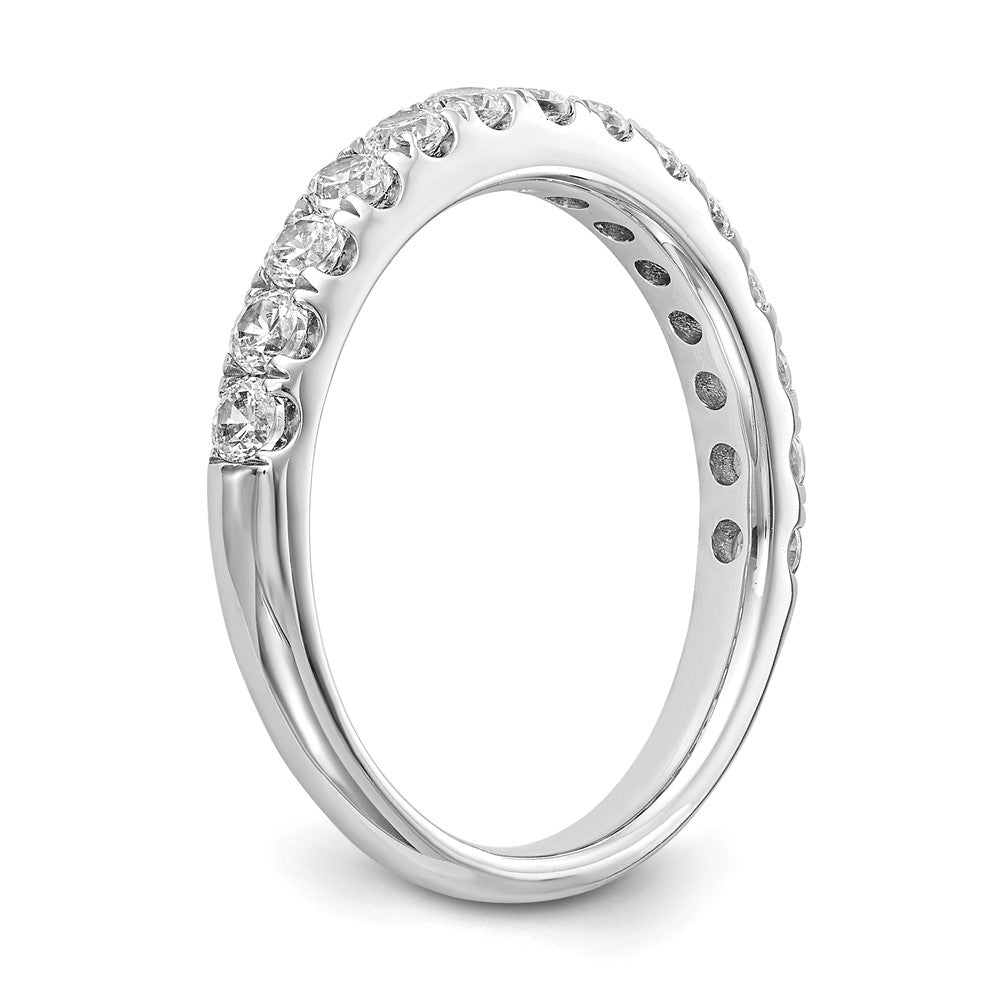 True Origin 14K White Gold 3/4 carat Lab Grown Diamond VS+ F+ Complete Wedding Band