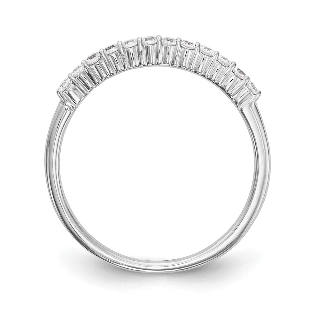 14k White Gold 1/4 carat Diamond Complete Wedding Band