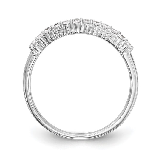 14k White Gold 1/4 carat Diamond Complete Wedding Band