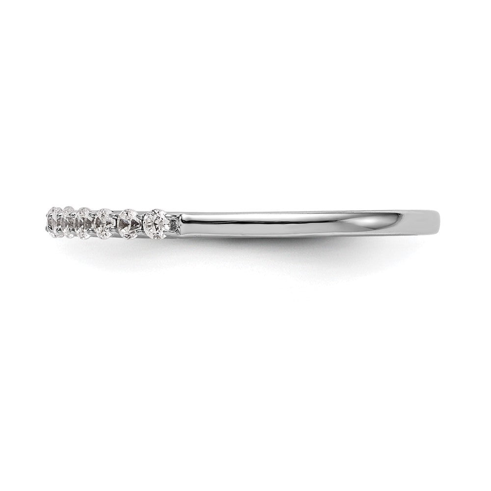 14k White Gold 1/4 carat Diamond Complete Wedding Band