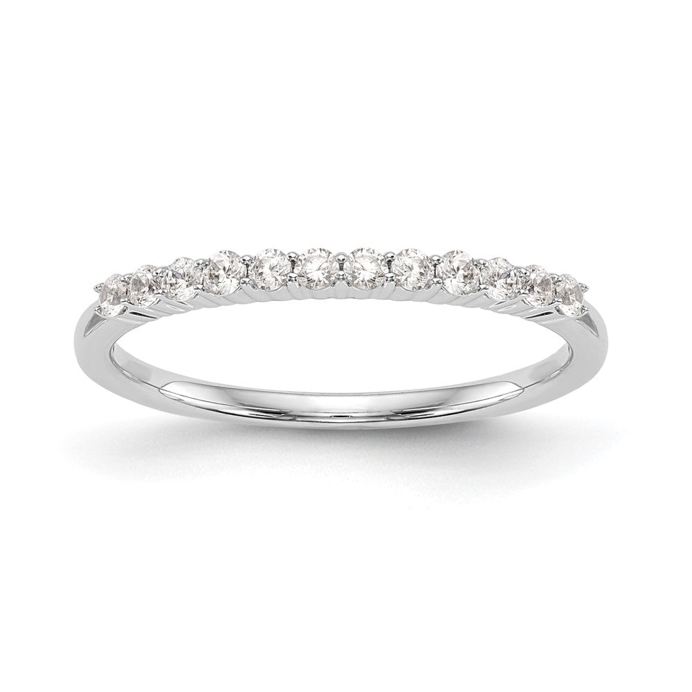 14k White Gold 1/4 carat Diamond Complete Wedding Band