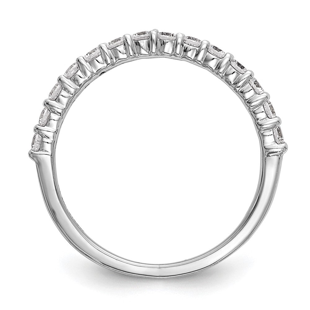 14k White Gold 3/8 carat Lab Grown Diamond VS/SI+ G+ Complete Wedding Band