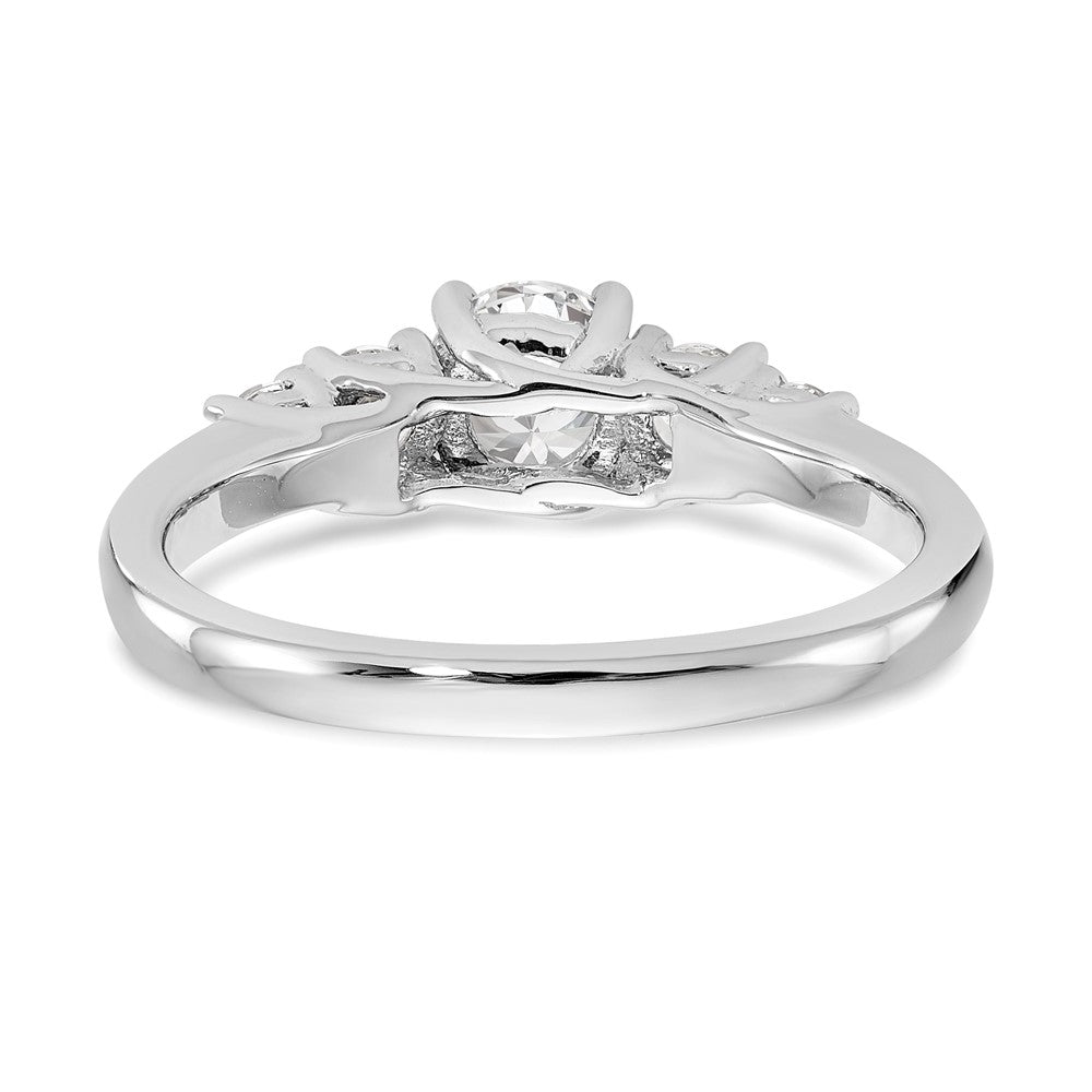 14k White Gold 3/8 carat Lab Grown Diamond VS/SI+ G+ Complete Wedding Band
