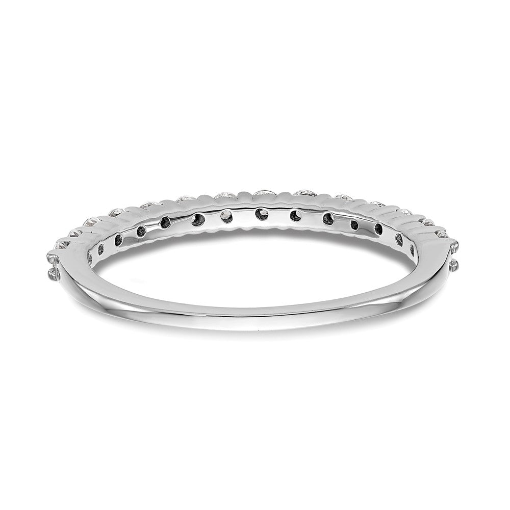 14k White Gold 3/8 carat Lab Grown Diamond VS/SI+ G+ Complete Wedding Band