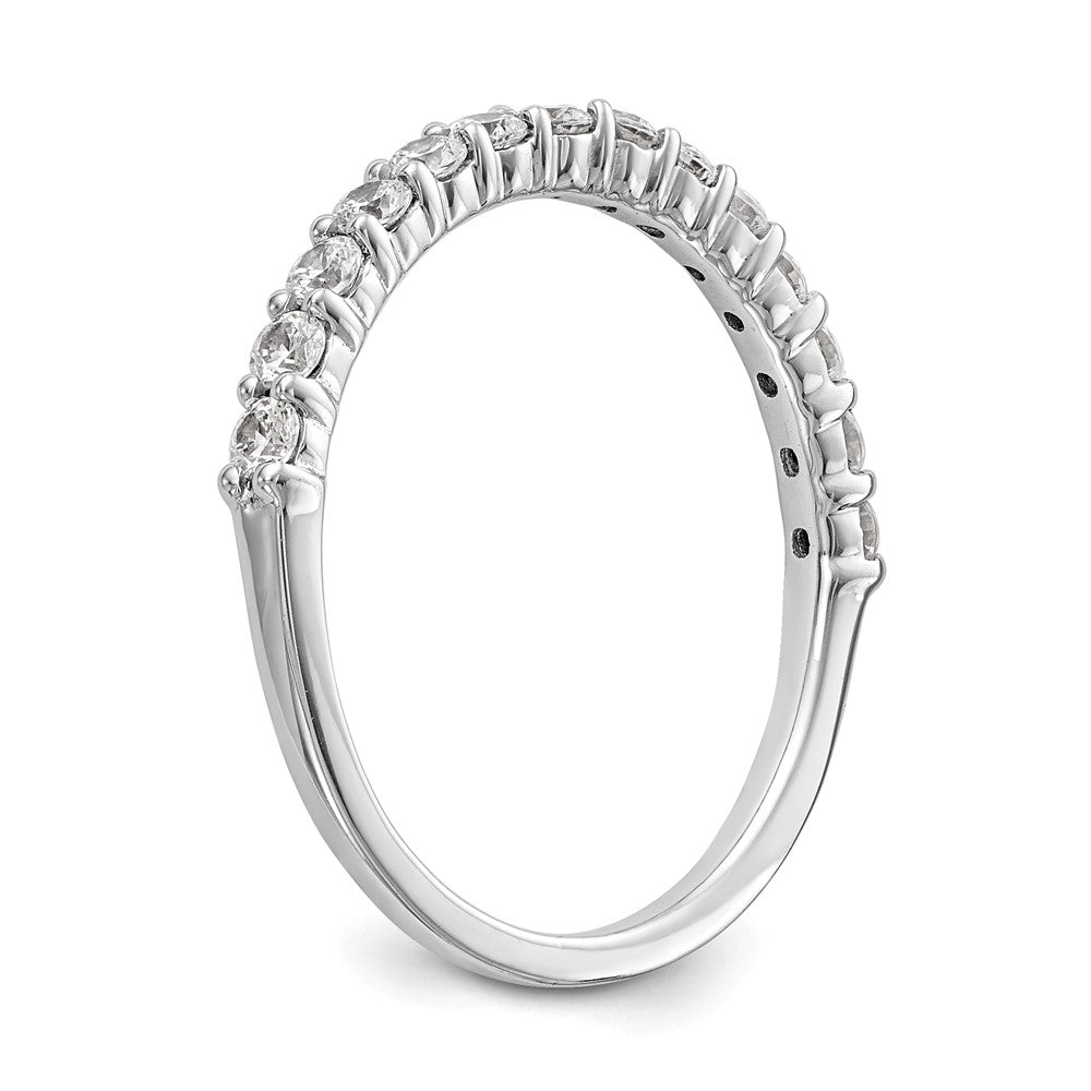 14k White Gold 3/8 carat Lab Grown Diamond VS/SI+ G+ Complete Wedding Band