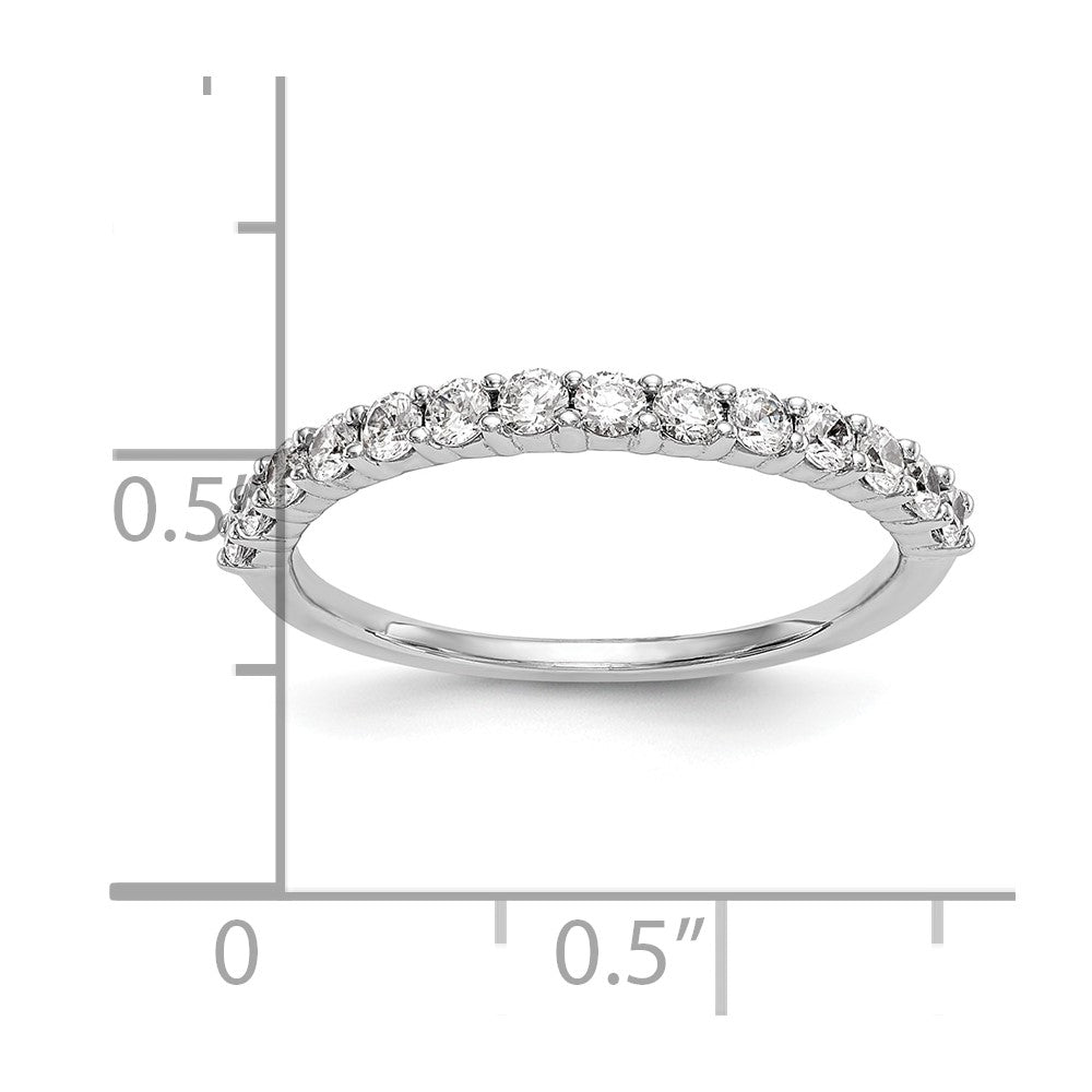 14k White Gold 3/8 carat Lab Grown Diamond VS/SI+ G+ Complete Wedding Band