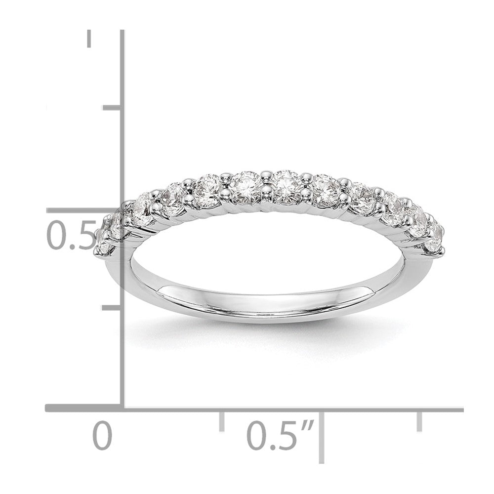 14k White Gold 5/8 carat Diamond Complete Wedding Band