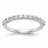 14k White Gold 5/8 carat Diamond Complete Wedding Band