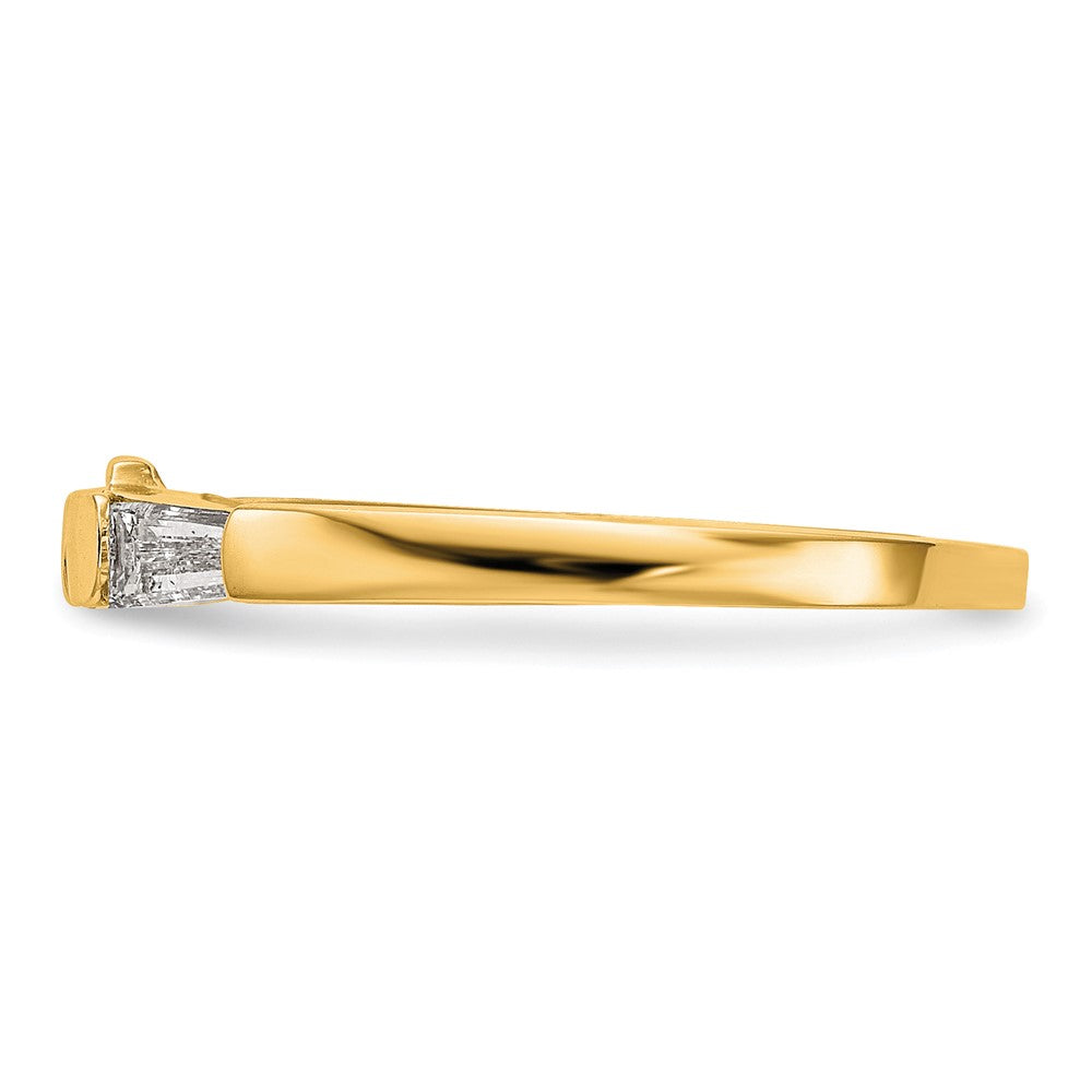 14K Diamond Wedding Band