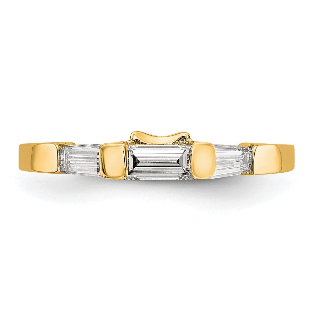 14K Diamond Wedding Band