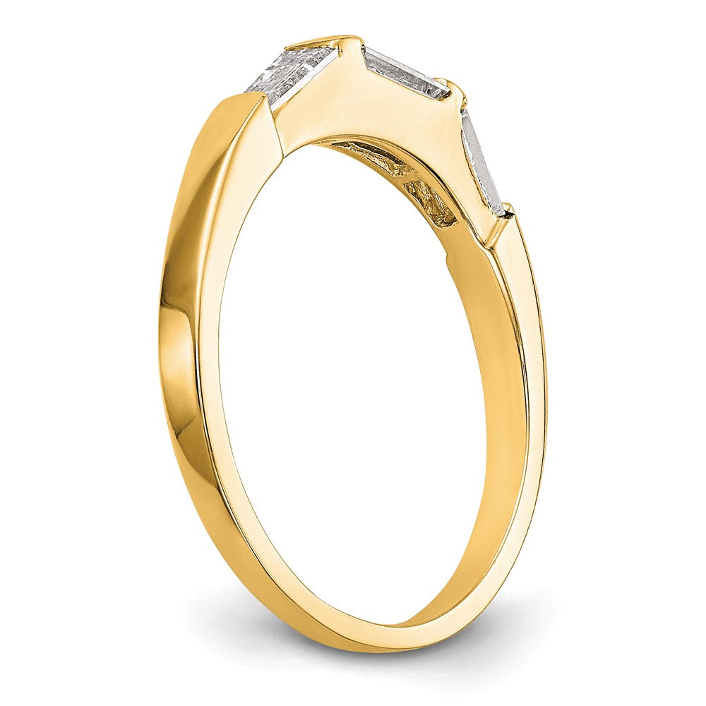 14K Diamond Wedding Band