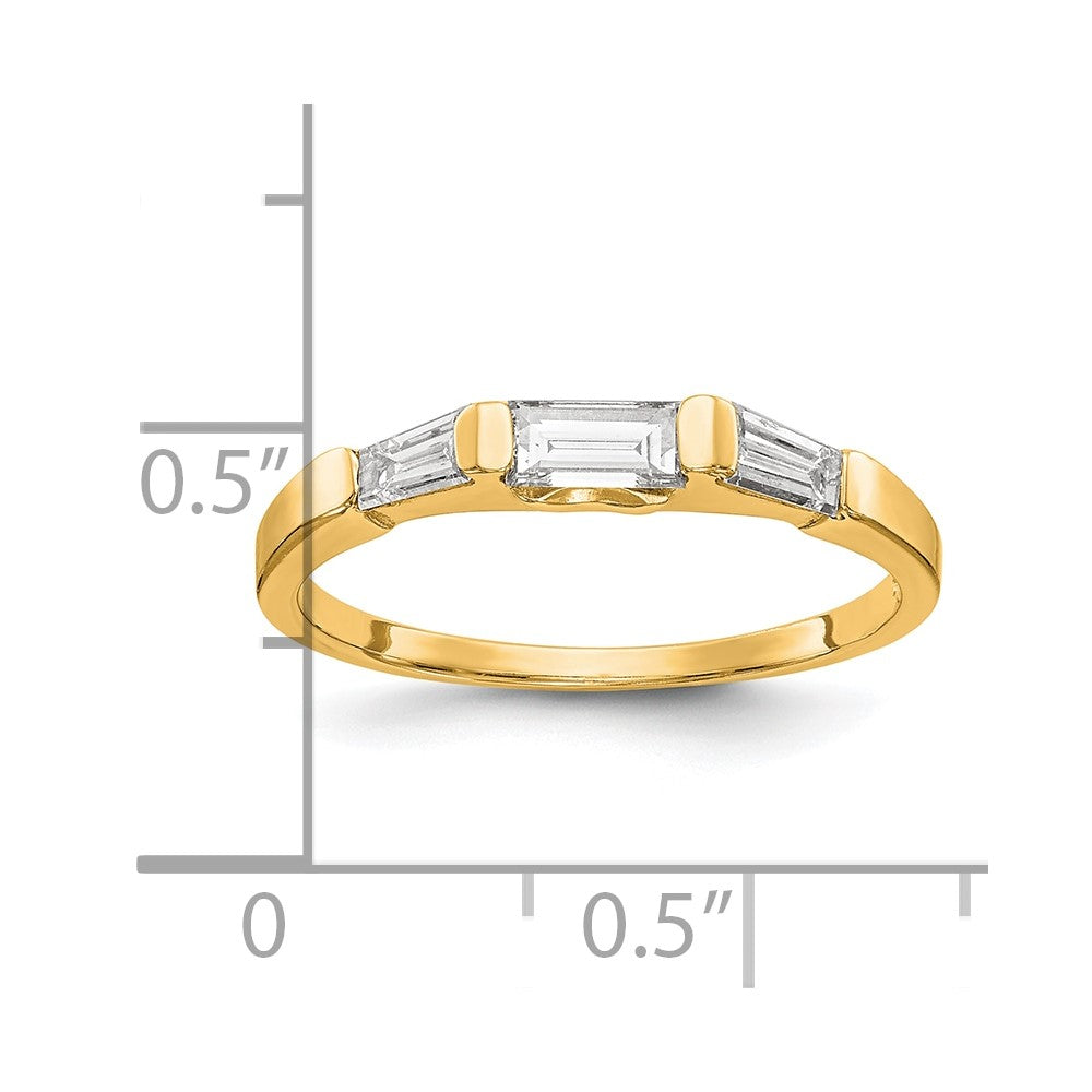 14K Diamond Wedding Band