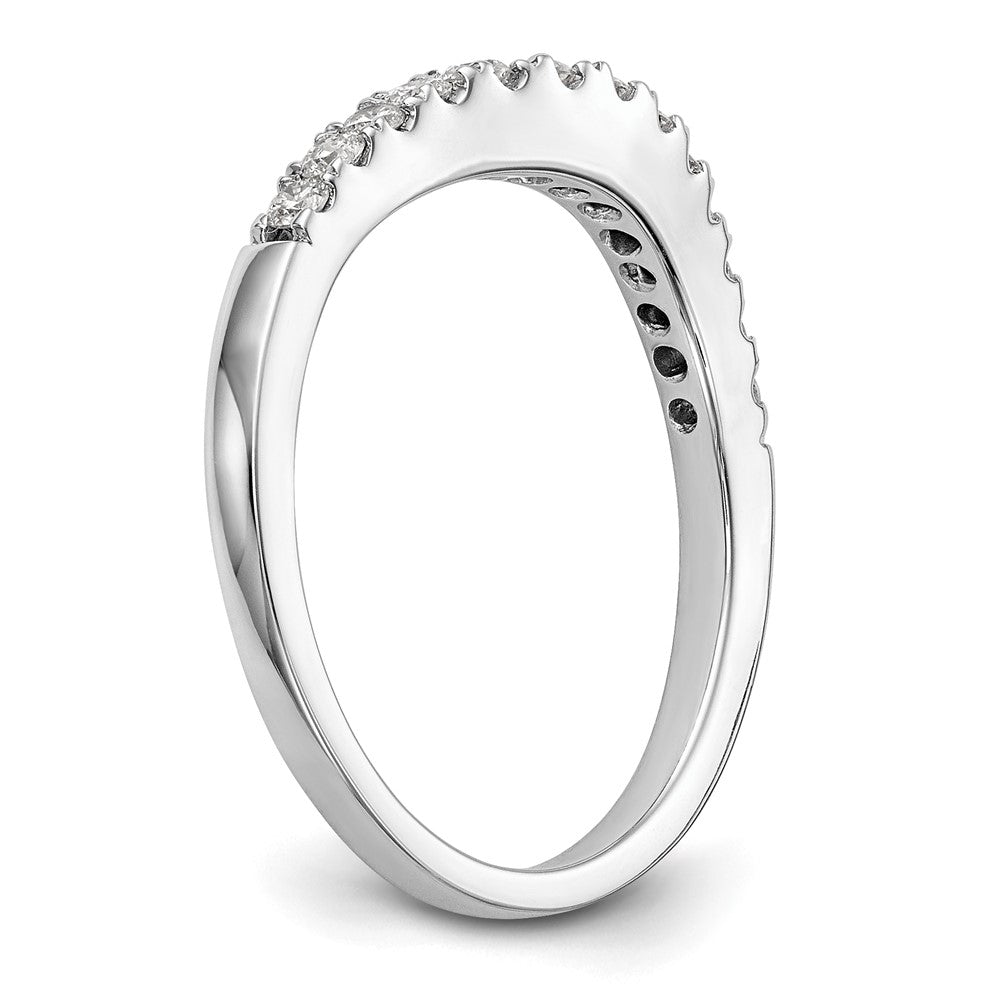 14K White Gold 1/3 carat Diamond Complete Wedding Band