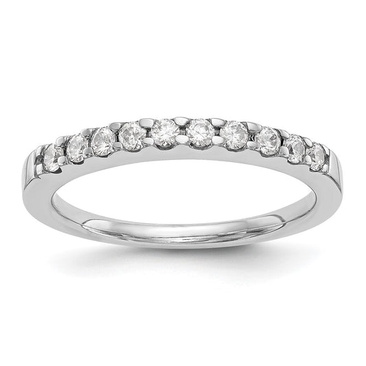 14K White Gold 1/3 carat Diamond Complete Wedding Band