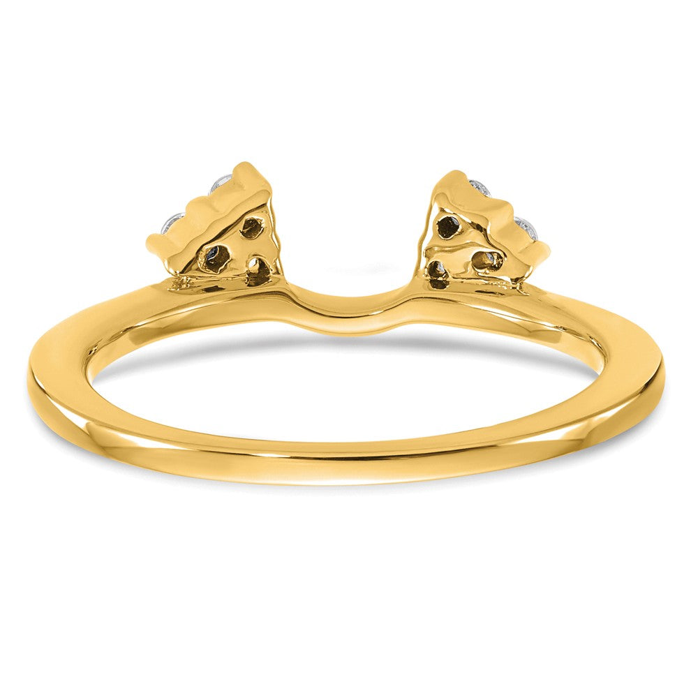 14k 1/6 carat Lab Grown Diamond VS/SI+ G+ Complete Ring Wrap