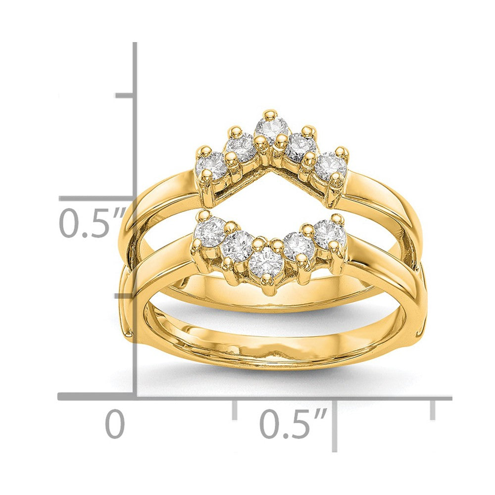 14k 1/3 carat Lab Grown Diamond VS/SI+ G+ Complete Ring Guard
