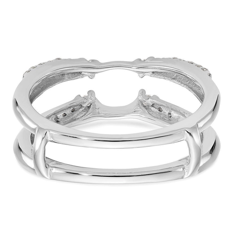 14K White Gold 1/4 carat Diamond Complete Ring Guard