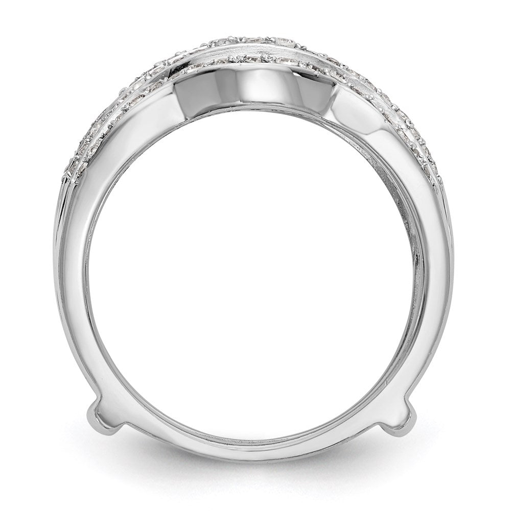 14K White Gold 1/2 carat Diamond Complete Ring Guard