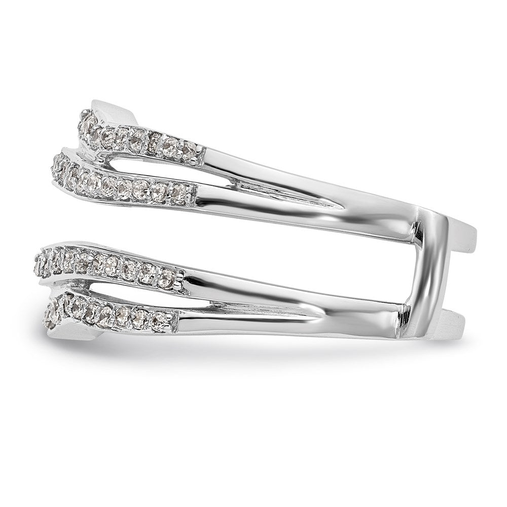 14K White Gold 1/2 carat Diamond Complete Ring Guard