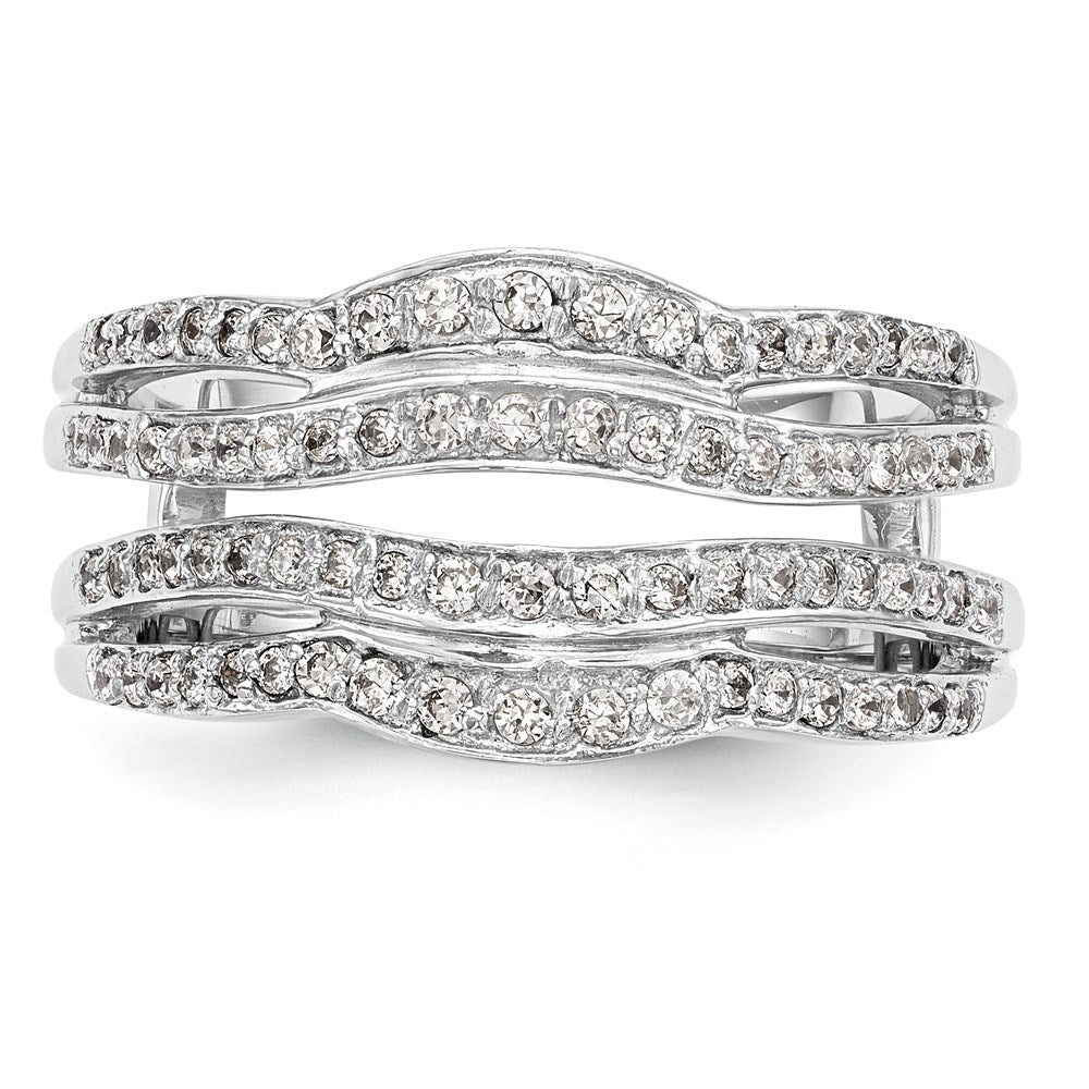14K White Gold 1/2 carat Diamond Complete Ring Guard