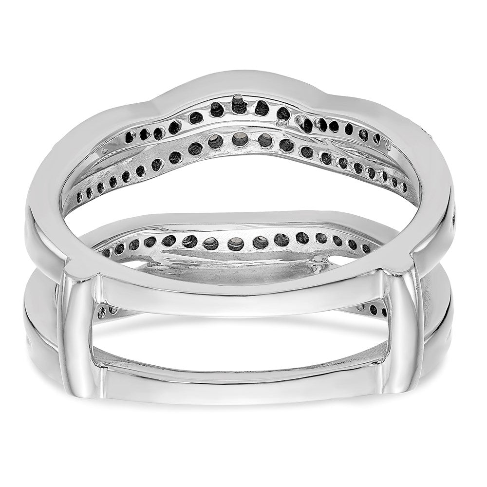 14K White Gold 1/2 carat Diamond Complete Ring Guard